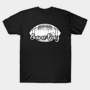 Football Game Day Grunge Vintage Design T-Shirt